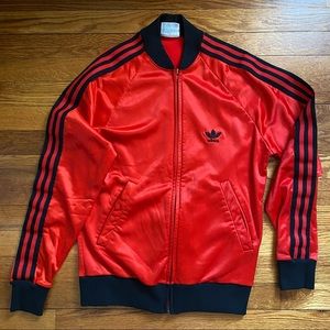 vintage 80s adidas varsity track jacket